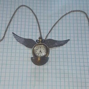 Harry Potter Golden Snitch Pocket Watch/ Necklace